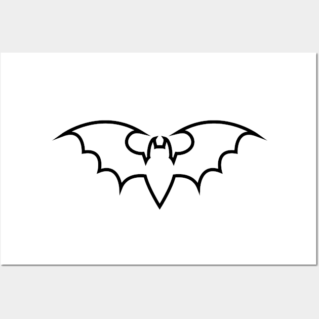 Silhouette Of Bat Wall Art by PG store